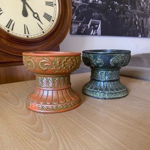 Vintage pillar candle holder or small plant stand